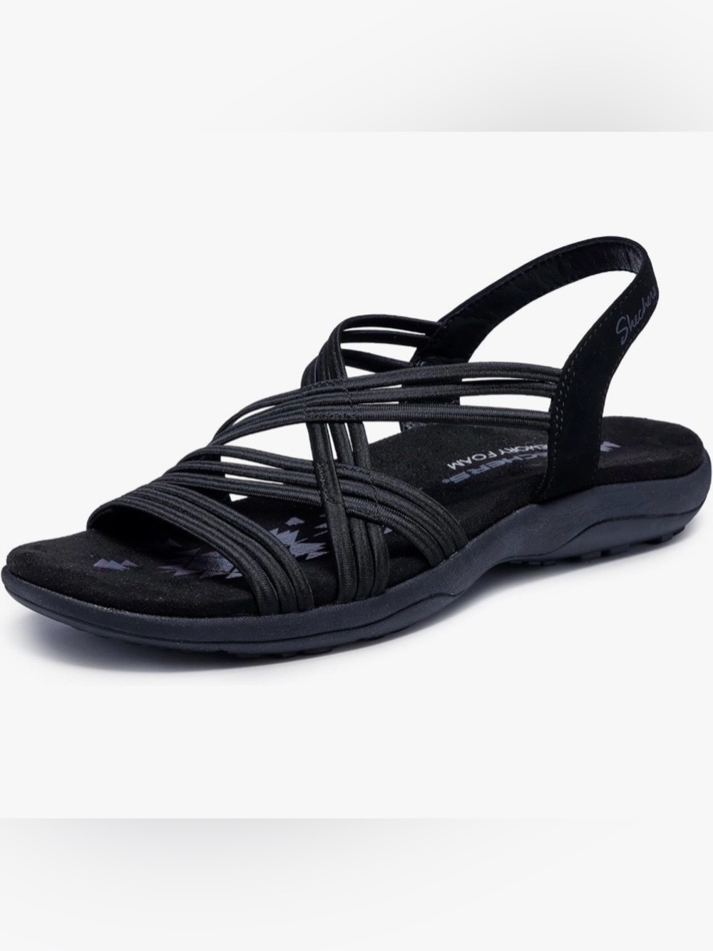 Skechers Women's Reggae Slim Simply Stretch Sandal, 8